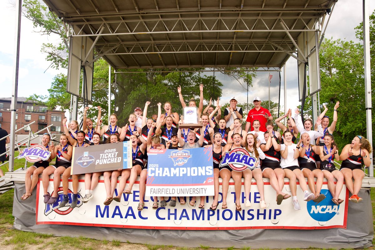 MetroConfSports's tweet photo. 💍SZN

The 2025 MAAC Women's Rowing Champions 

#MAACRow x @StagsRowing x @signaturerings https://t.co/EZJLWUsU6Q