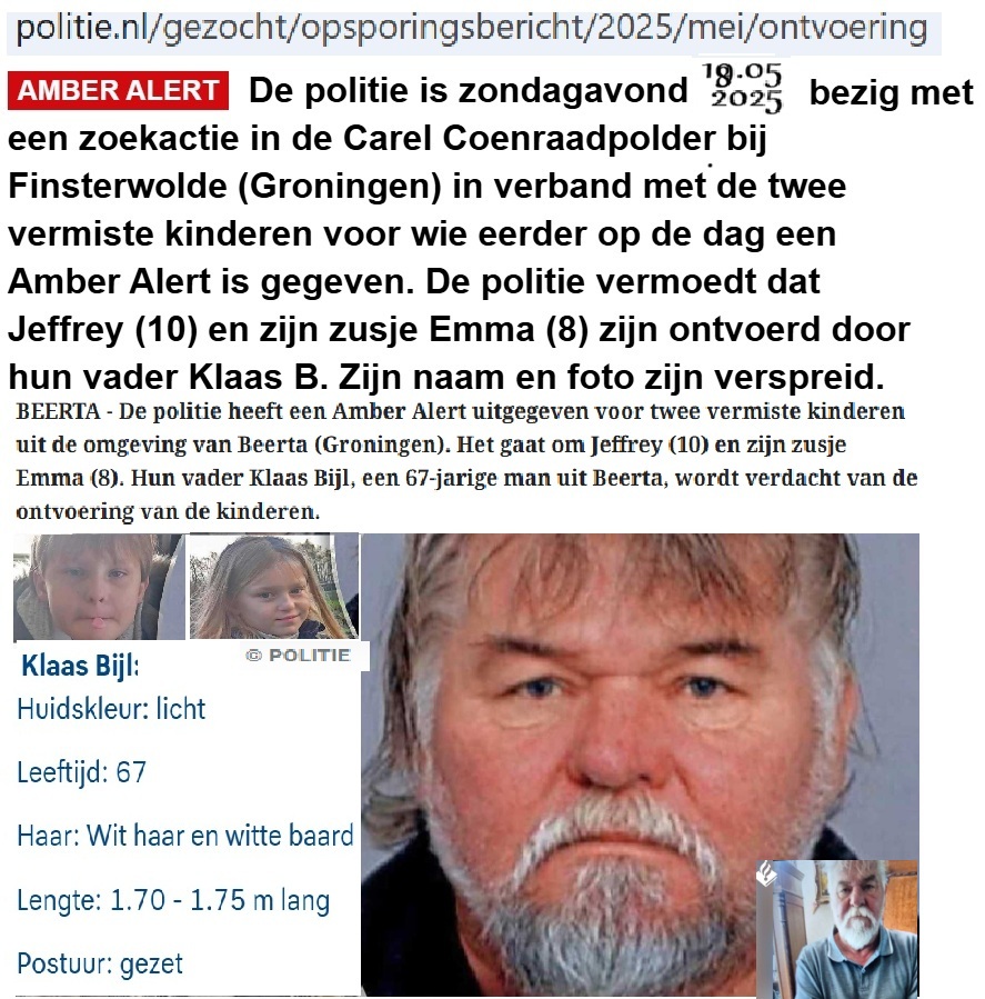 Politie zoekt Klaas Bijl verdacht van ontvoering in Beerta