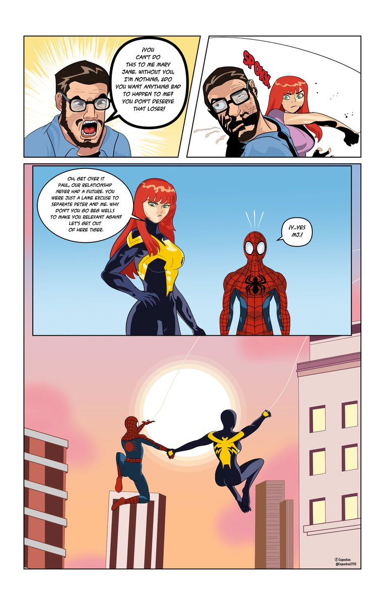 Capuchas2755's tweet photo. Commission completed, here is a humble contribution to all Spidy fans who wish for the day Paul disappears from the canon. 🕷️

#Spiderman #Commision https://t.co/Mw4btbjtC2