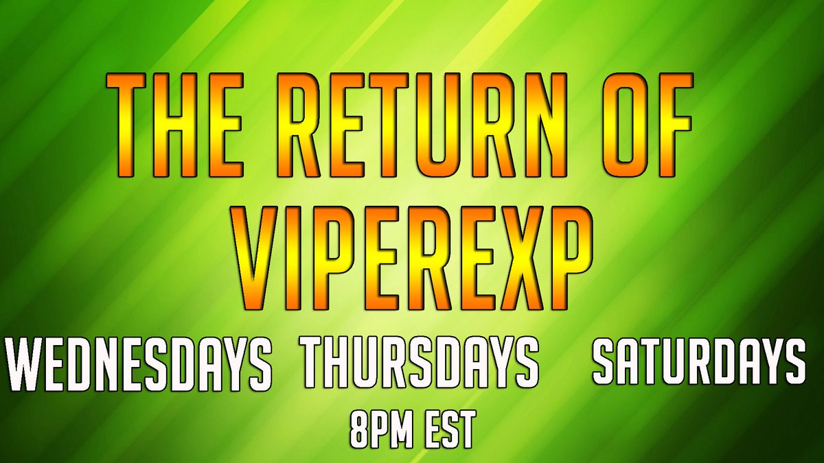 Viper_Exp's tweet image. something to look forward to again! thanks for being patient, but now that i have my car, i will have more free time to start gaming. see you guys Wednesday!
