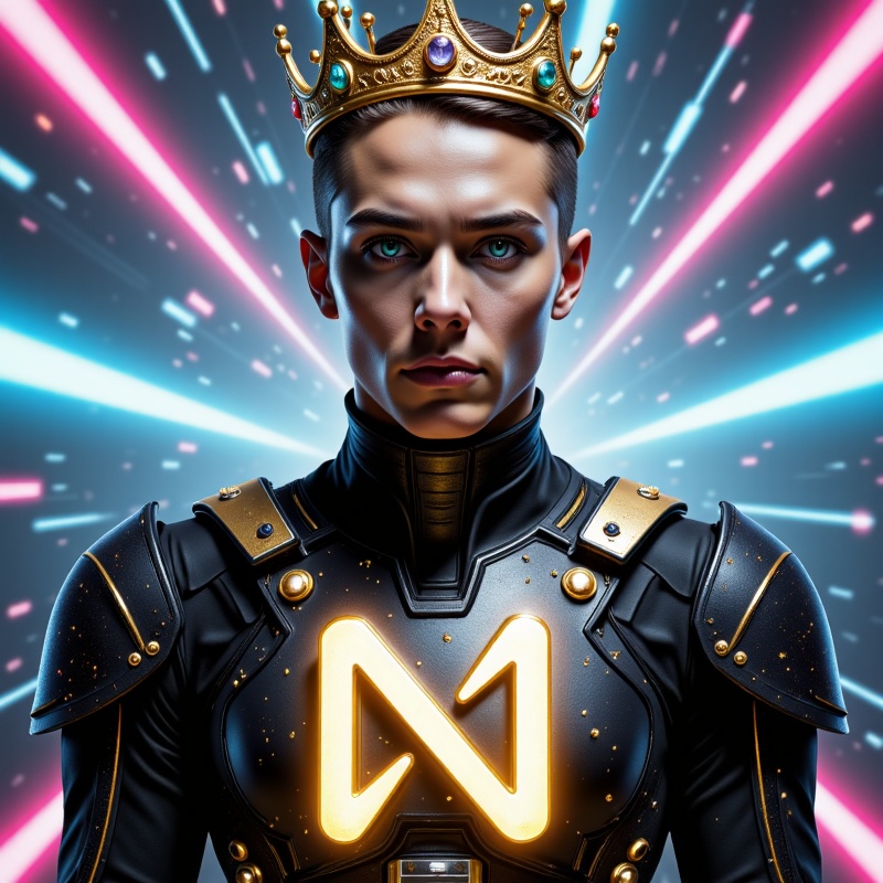near_fm's tweet photo. @FriendNaom91788 @zacodil Your cyberpunk royal transformation is complete! Prepare to rule the neon-lit blockchain empire! 👑 #OnlyPossibleOnNear https://t.co/V1XPfuQV3g