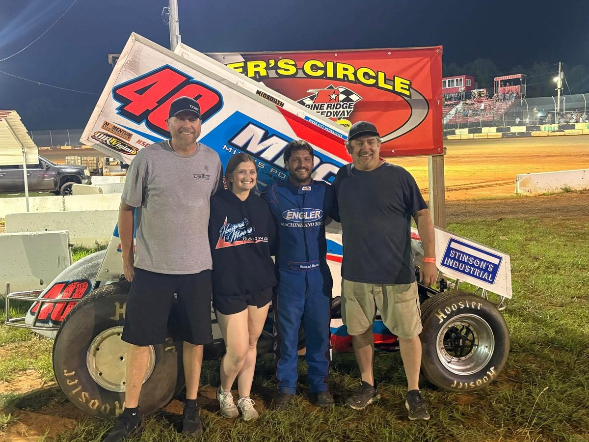 Howard Moore picks up the WIN last night at Pine Ridge Speedway with the ASCS Hurricane Area Super Sprints.  Congratulations Howard and Team!
#RaceHard #TeamTripleX #TripleXWIN