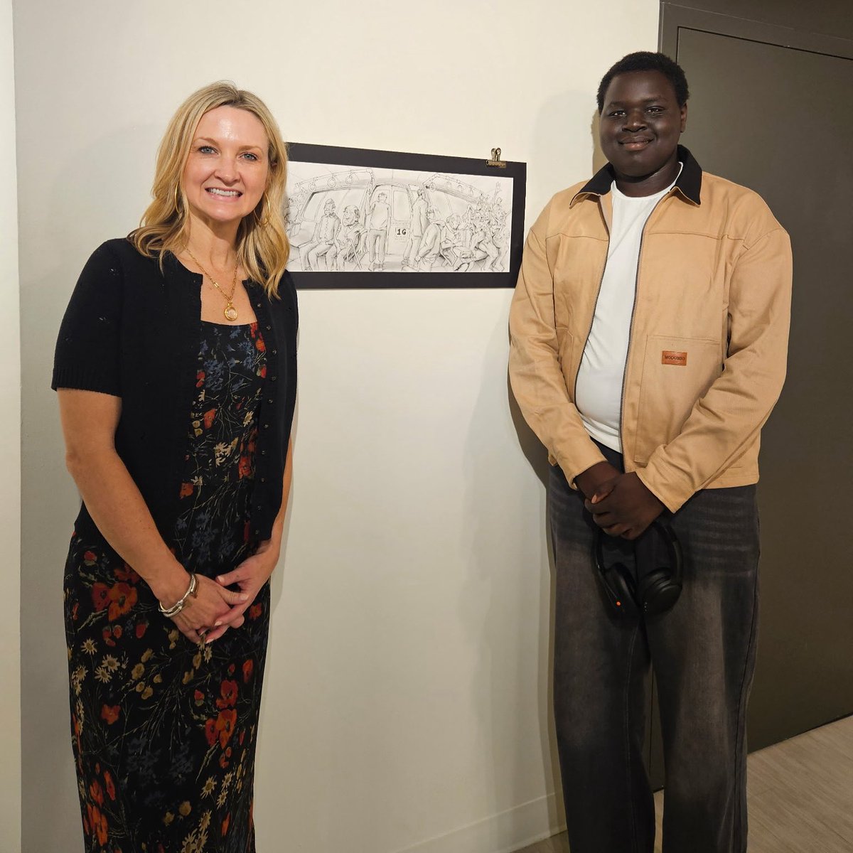 Saginaw High School (@saginawhstx) on Twitter photo Our very own Nouer Mwer with Fort Worth Mayor <a href="/MayorMattie/">Mayor Mattie Parker</a> at today’s gallery showing where his artwork was on display and sold! ❤️💛 Our very own Nouer Mwer with Fort Worth Mayor <a href="/MayorMattie/">Mayor Mattie Parker</a> at today’s gallery showing where his artwork was on display and sold! ❤️💛