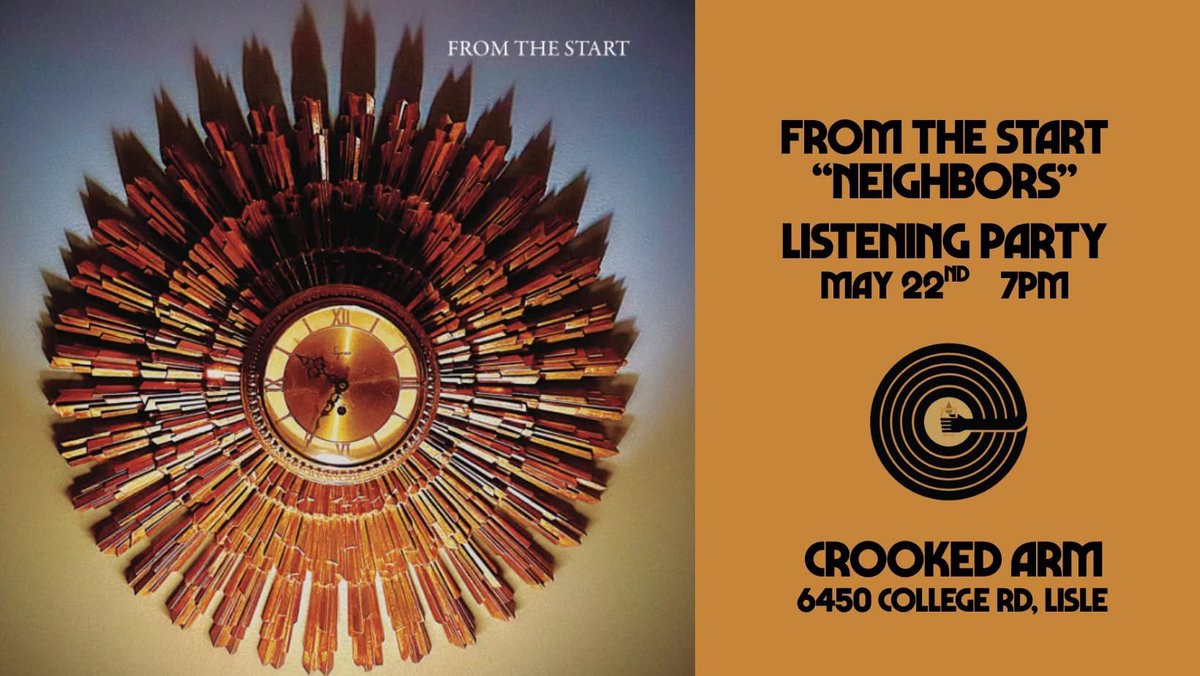 fromthestartIL's tweet photo. We’ll be playing our new vinyl record at Crooked Arm this Thursday! https://t.co/p8cKrpu6R0