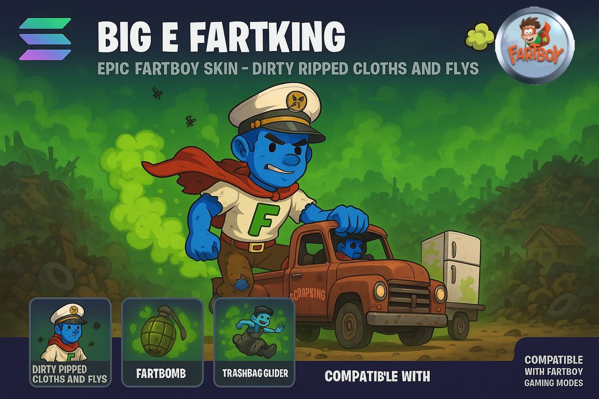#Fartboy community is amazing. Got my Fartboy Fortnight skin! Awesome! #Fartcoin isn’t doing anything like this. <a href="/FARTBOY_CTO/">FARTBOY💨</a> 🔥🔥🔥🔥