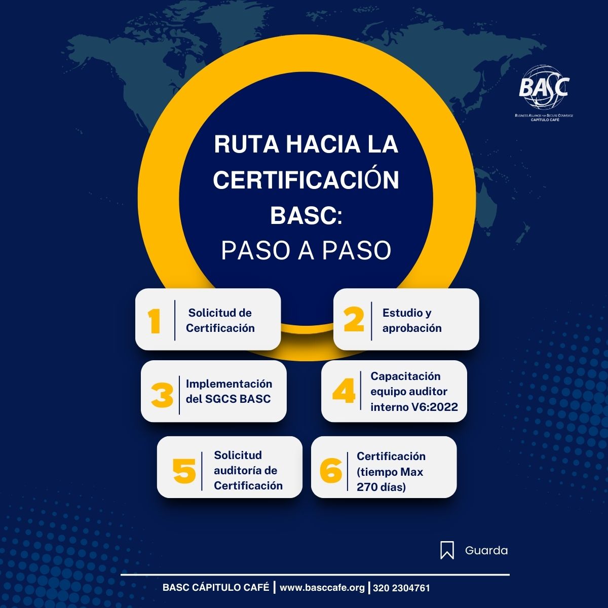 🔒 ¿Quieres avanzar hacia un comercio cafetero más seguro?
Certifícate con BASC Capítulo Café y fortalece tu cadena de suministro paso a paso, con estándares internacionales que elevan tu operación.👇