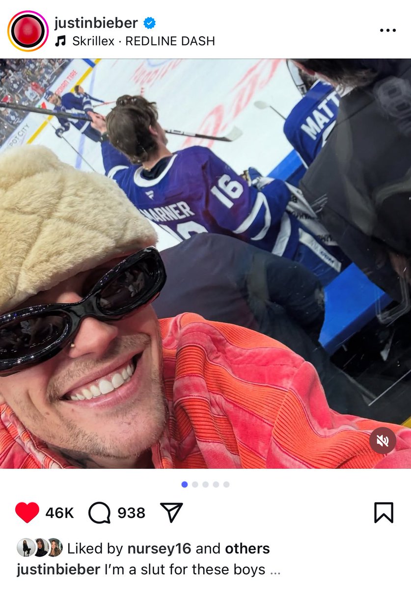 lewishockeyton's tweet photo. justin bieber posting about the leafs like a teenage girl running a stan account im fuckin crying https://t.co/5cd32NVX0S
