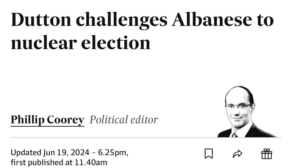 Peter Dutton “I’m very happy for the election to be a referendum on energy, on Nuclear”
They didn’t just lose, they got smashed
To not have immediately dropped Nuclear after the election shows how out of touch LNP are &amp; how desperate they are to oppose what Australians voted for