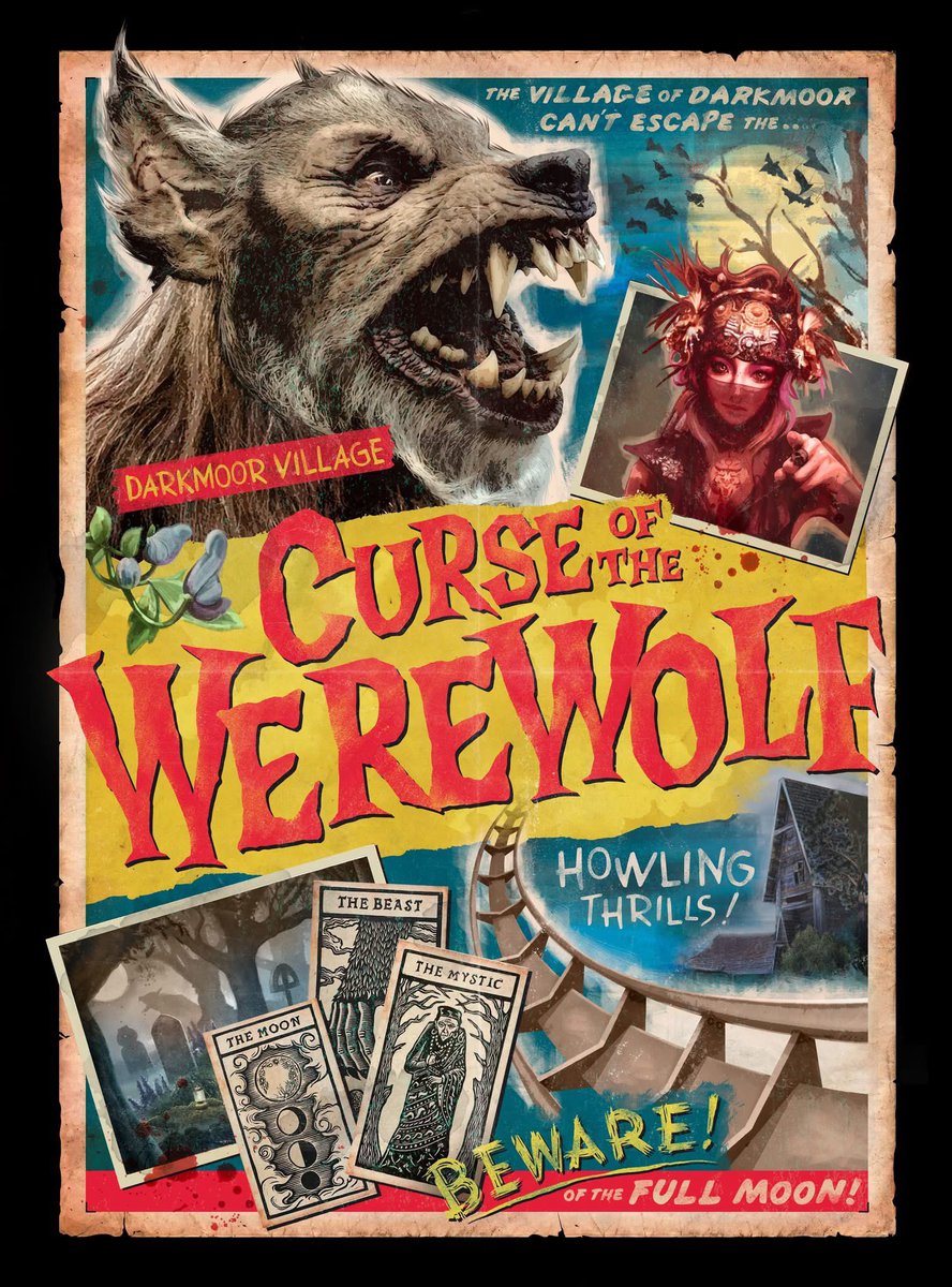 stonecypher_'s tweet image. As we approach the Grand Opening of Epic Universe, I’m thrilled to share the “Curse of the Werewolf” poster I designed in partnership with Brian, Pete, Brandon, Chris, and the rest of the fantastic team at Universal Creative. Enjoy Grand Opening week to everyone involved! 🎉