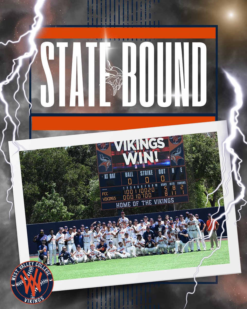 Vikings return to the 3C2A Baseball Final 4 with an 8-5 win over Fresno City College. The North #1 seed take on Cypress College Saturday at 6:00pm.
