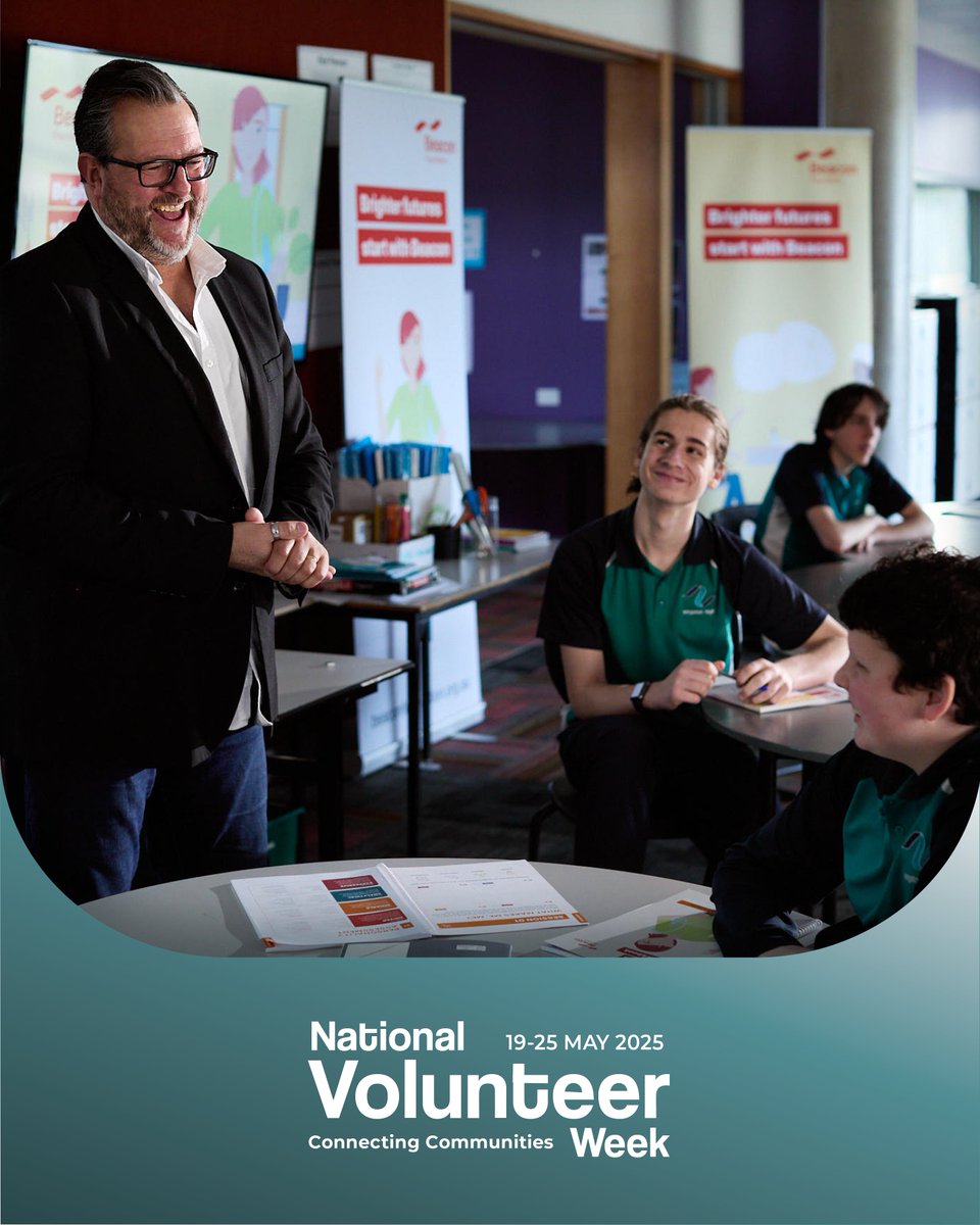 Happy National Volunteer Week! This week, we celebrate the incredible volunteers who give their time, energy and insights to inspire young people across Australia through Beacon Foundation programs. Visit beaconfoundation.org.au/volunteer

#NVW2025 #BeaconFoundation