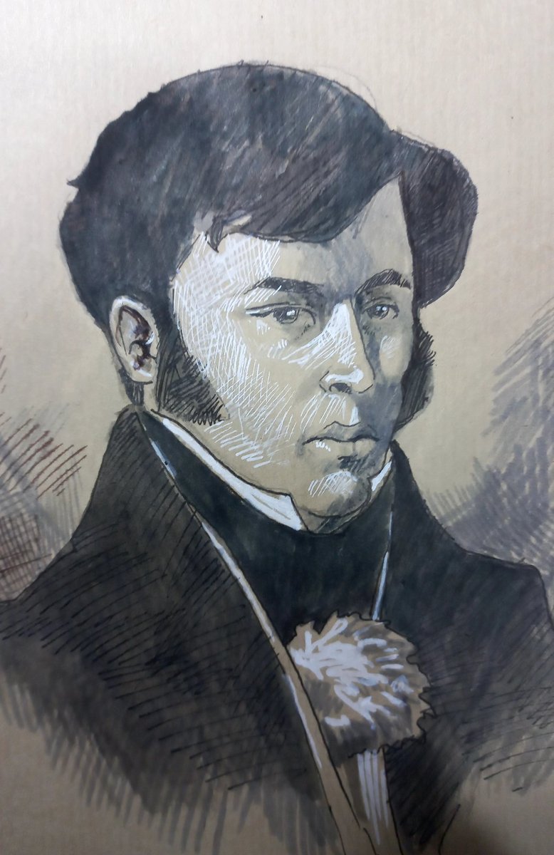 ElguetaU's tweet photo. Domingo de croquis en la exposición "Episodio Monvoisin", del @mnbachile , donde realicé estudios de algunos de los retratos que se están exponiendo de este artista francés clave de la historia del arte chileno del siglo XIX. #museodebellasartes # #RaymondMonvoisin #croquis https://t.co/4HXOcIGWuT