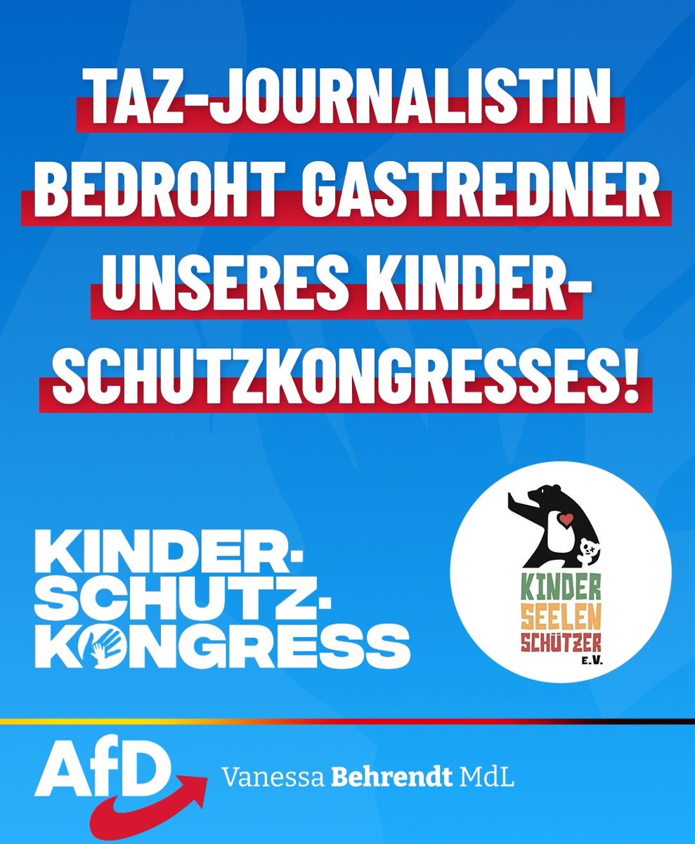 ++ taz-Journalistin bedroht Gastredner unseres Kinderschutzkongresses! ++

Dass Journalisten mit kritischem Blick auf Politik und Gesellschaft berichten, sollte in einer Demokratie selbstverständlich sein. Was jedoch nicht hinnehmbar ist, sind gezielte Versuche durch sogenannte