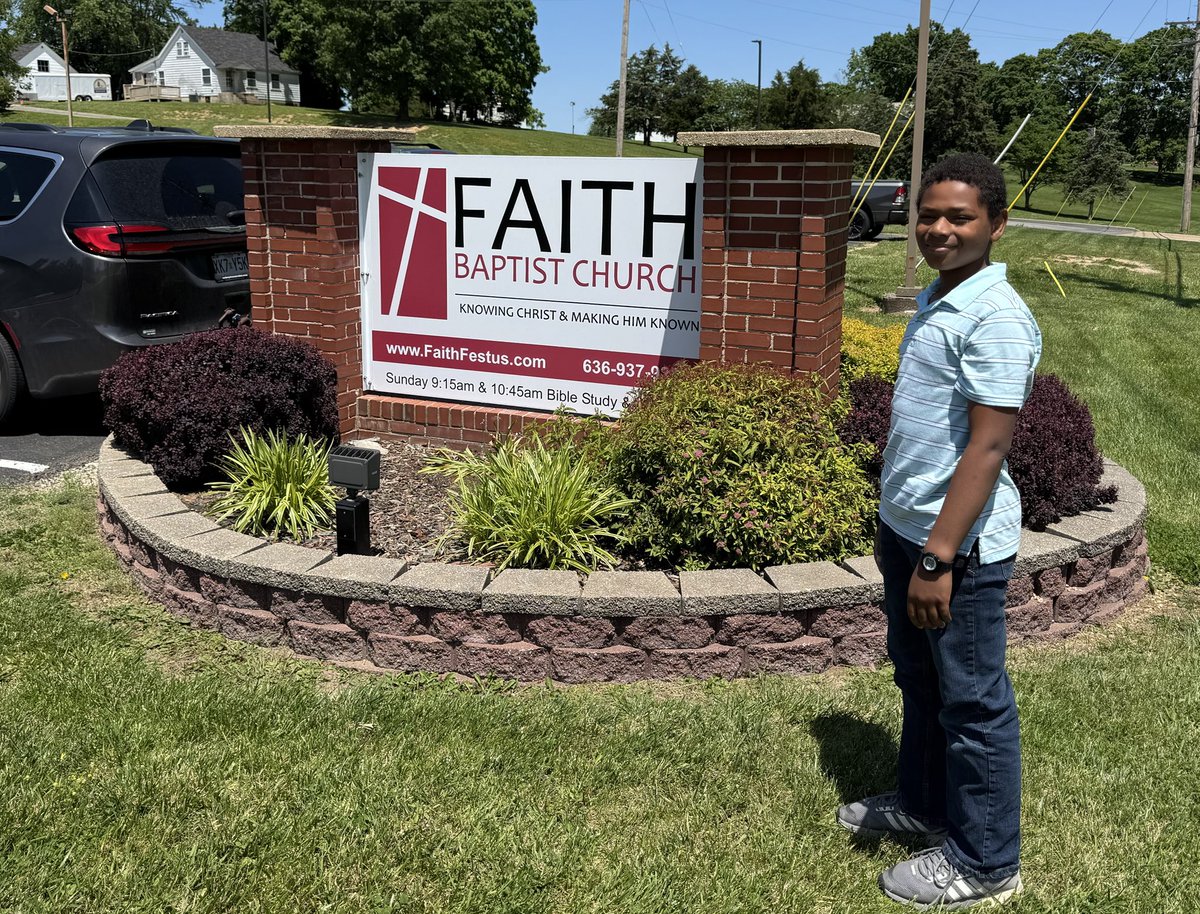 Beautiful morning at Faith Baptist Church in Festus!  In 2024, they celebrated 32 baptisms and their average worship attendance increased by more than 12%! They also faithfully support the CP, Lottie, and Annie. Thank you, pastor Matthew Culbertson, for leading so well!!