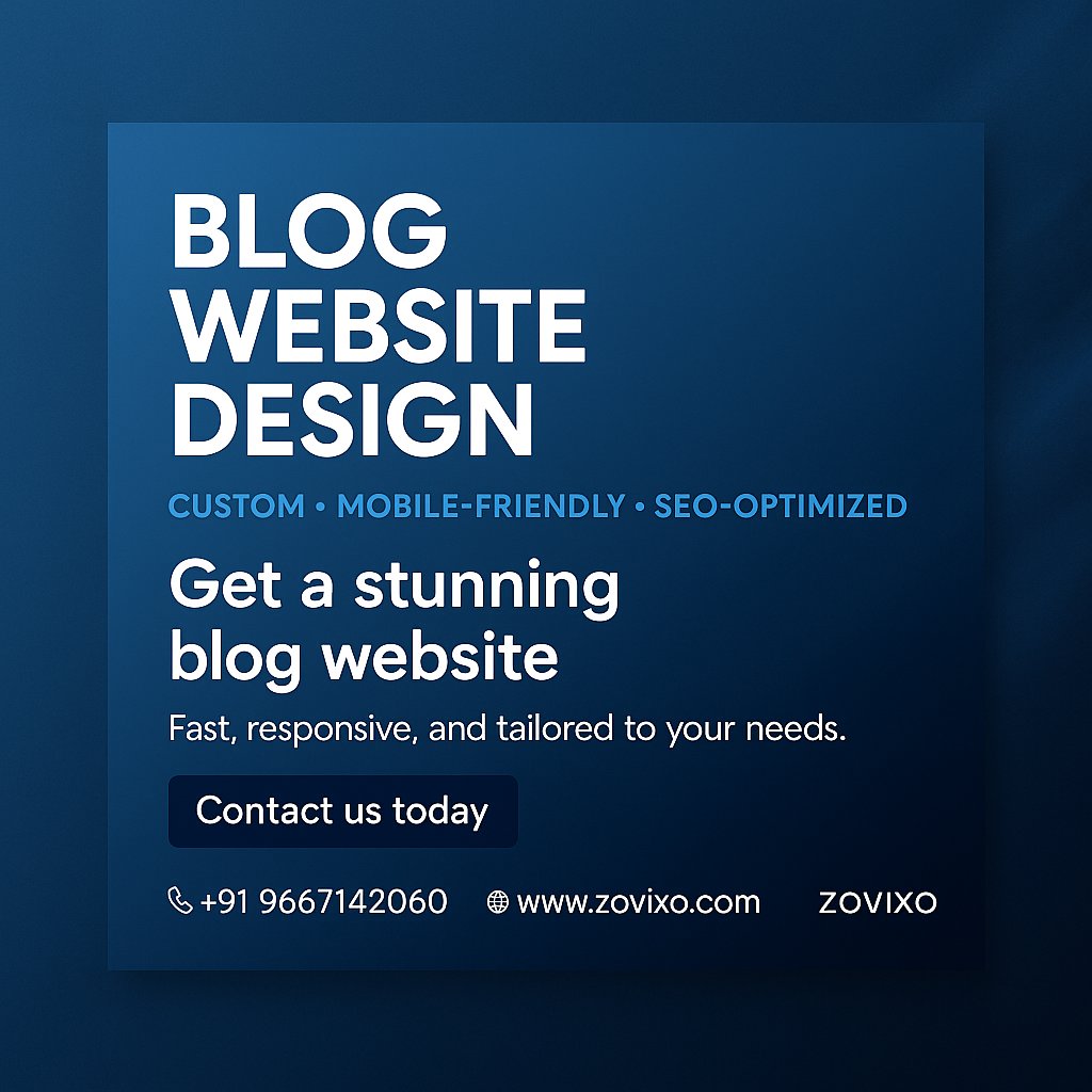 zovixo's tweet photo. 🚀 Elevate Your Online Presence with Stunning Blog Website Designs! 🌐

🌍 Visit: https://t.co/hgUZFOxEtJ

#WebDesign #BlogWebsiteDesign #CreativeWebsites #ResponsiveDesign #SEOOptimized #BloggingJourney #WebsiteDesign  #WebDesignServices #ContentCreators  #WebDesignExperts https://t.co/wWbC07VY9v