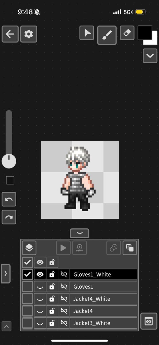 Figured out how to do pixel art on my phone which is fun