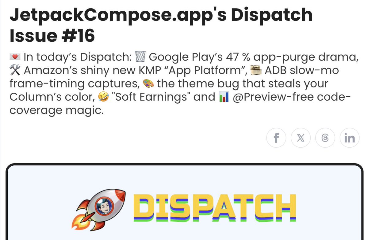 The latest Dispatch issue is going to be a banger 💥 Goes out tomorrow morning 🫡