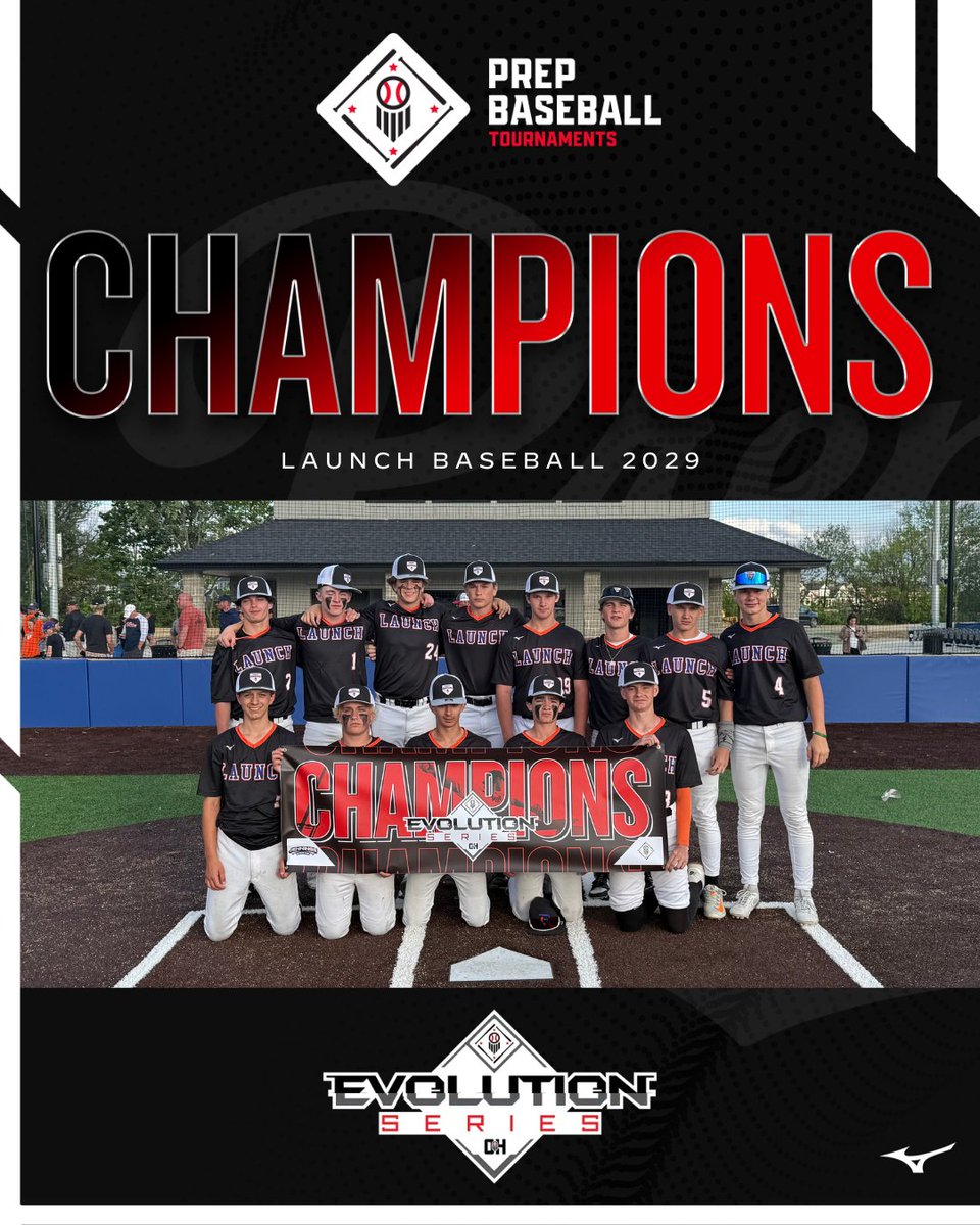 Prep Baseball Ohio (@prepbaseballoh) on Twitter photo 🥇 TOURNAMENT CHAMPIONS 🥇
Launch Baseball 2029 | <a href="/LaunchBsbl/">Launch Baseball</a>
🏆 PBT Ohio Evolution Series🏆
⚾️ 14U Champs
📅 5/16-5/18
📍Jennings Park - Columbus, OH
<a href="/PBRTournaments/">Prep Baseball Tournaments</a> | <a href="/PBOhioJrScout/">Prep Baseball Ohio Jr Scouting Coverage</a> 🥇 TOURNAMENT CHAMPIONS 🥇
Launch Baseball 2029 | <a href="/LaunchBsbl/">Launch Baseball</a>
🏆 PBT Ohio Evolution Series🏆
⚾️ 14U Champs
📅 5/16-5/18
📍Jennings Park - Columbus, OH
<a href="/PBRTournaments/">Prep Baseball Tournaments</a> | <a href="/PBOhioJrScout/">Prep Baseball Ohio Jr Scouting Coverage</a>