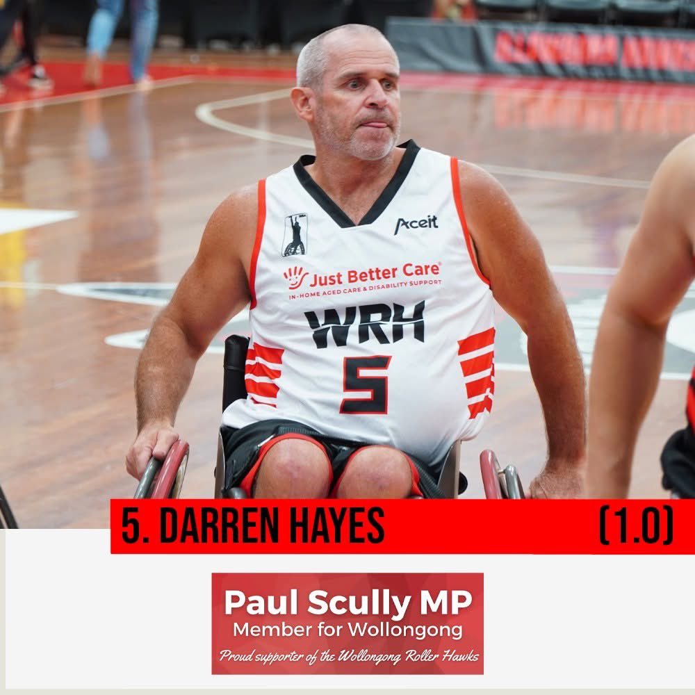 🏀 PLAYER SPONSORSHIP

#5 Darren Hayes proudly sponsored by <a href="/paulscullymp/">Paul Scully MP</a>