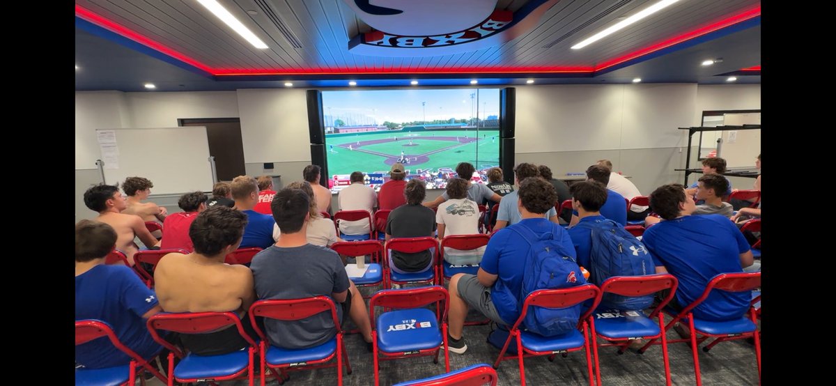 Post practice watch party didn’t go the <a href="/BixbyHSBaseball/">Bixby Spartans Baseball</a> Spartans way. You guys represented the Bix well this season!!
Excited to get some of those guys back this week as we begin spring ball!!