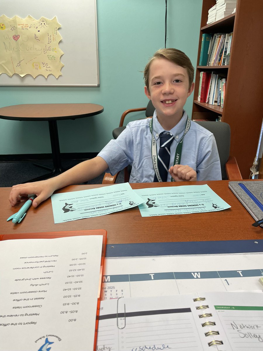 Principal for the day! Thank you for your leadership, Mr. Bass! <a href="/AACountySchools/">AACPS</a>