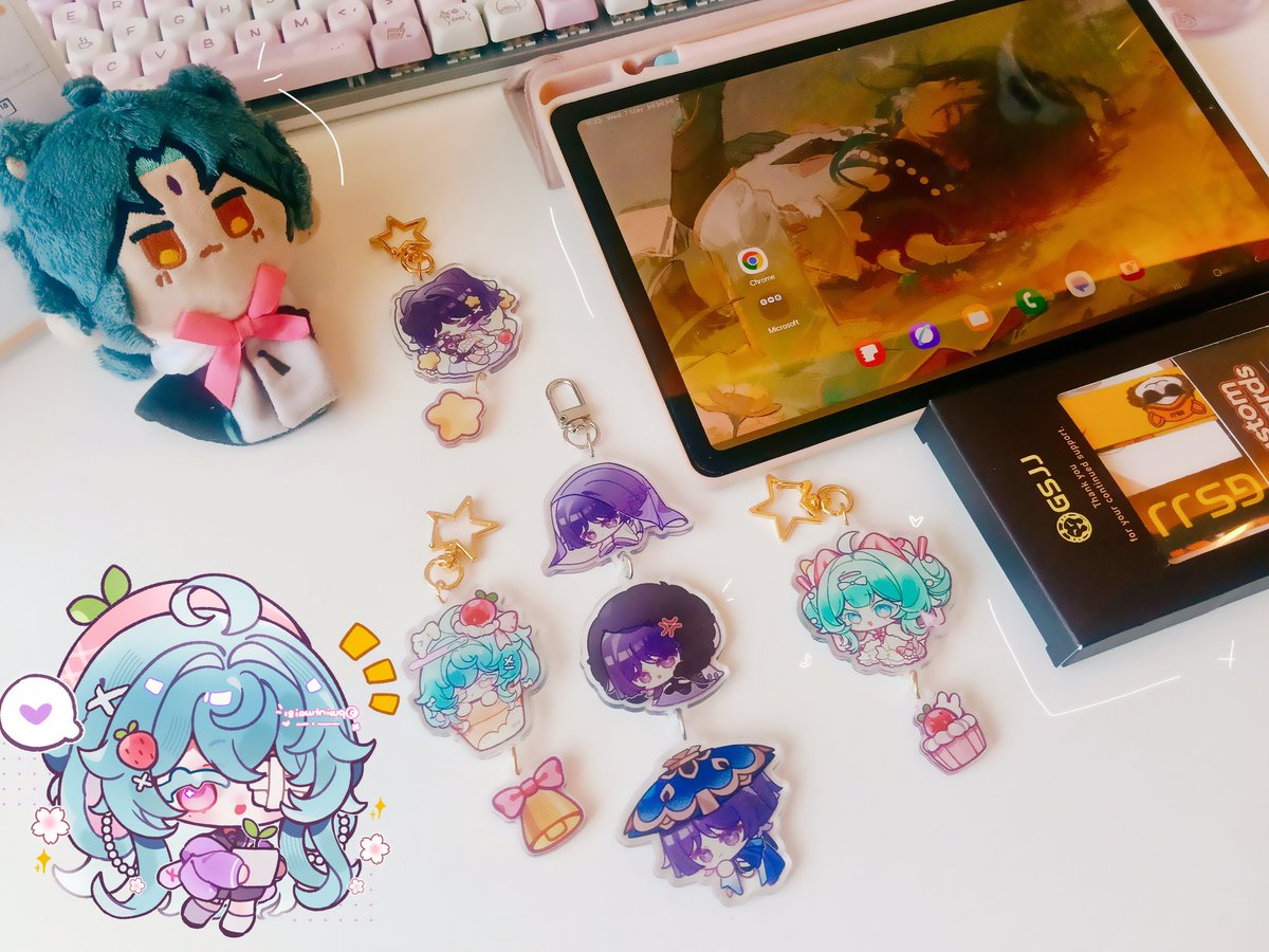 pwintwai21's tweet image. Turning my art into keychains.🍓
What do you think? (⁠*⁠´⁠ω⁠｀⁠*⁠)

Collab with @GS_Promo_Inc
#gsjj #customkeychains