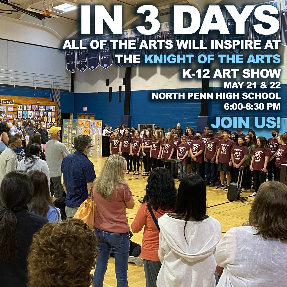 Music from all over the district will be with us at the 2025 Knight of the Arts! Join us!