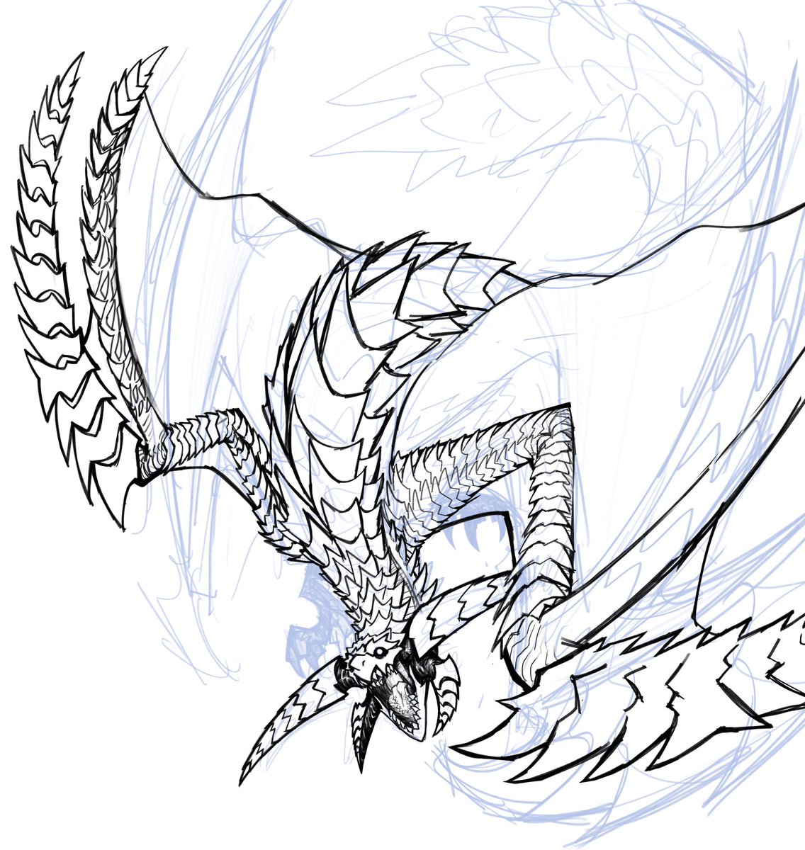 Sabersins's tweet photo. Wip #MonsterHunterWilds https://t.co/HHBWrX9Orv