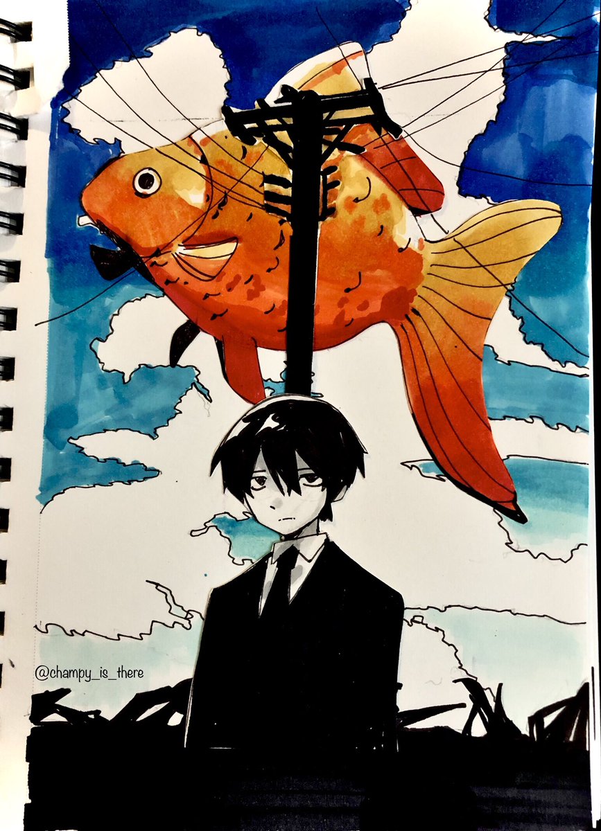 got a new sketchbook! intro page is fanart for the song Summering by Jin