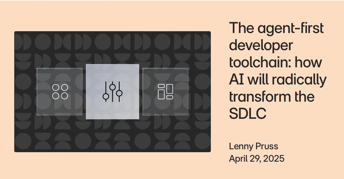 Carl Carrie (@🏠) (@carlcarrie) on Twitter photo AI transformation of SDLC in a newly agent-centric world - interesting perspectives via <a href="/lennypruss/">Lenny Pruss</a>
amplifypartners.com/blog-posts/the… AI transformation of SDLC in a newly agent-centric world - interesting perspectives via <a href="/lennypruss/">Lenny Pruss</a>
amplifypartners.com/blog-posts/the…
