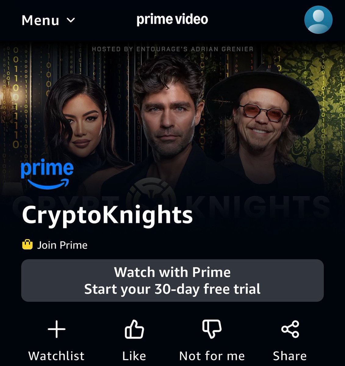 Brock Pierce (@brockpierce) on Twitter photo 🚨 Huge news! 🚨 <a href="/CryptoknightsHQ/">CryptoKnightsShow</a> is officially LIVE on Amazon Prime Video! 🎥⚔️
I’m beyond excited to share this journey with you—real stories, real visionaries, and the future of finance told like never before. 💥
👉 Watch now: amazon.com/gp/video/detai… 🚨 Huge news! 🚨 <a href="/CryptoknightsHQ/">CryptoKnightsShow</a> is officially LIVE on Amazon Prime Video! 🎥⚔️
I’m beyond excited to share this journey with you—real stories, real visionaries, and the future of finance told like never before. 💥
👉 Watch now: amazon.com/gp/video/detai…