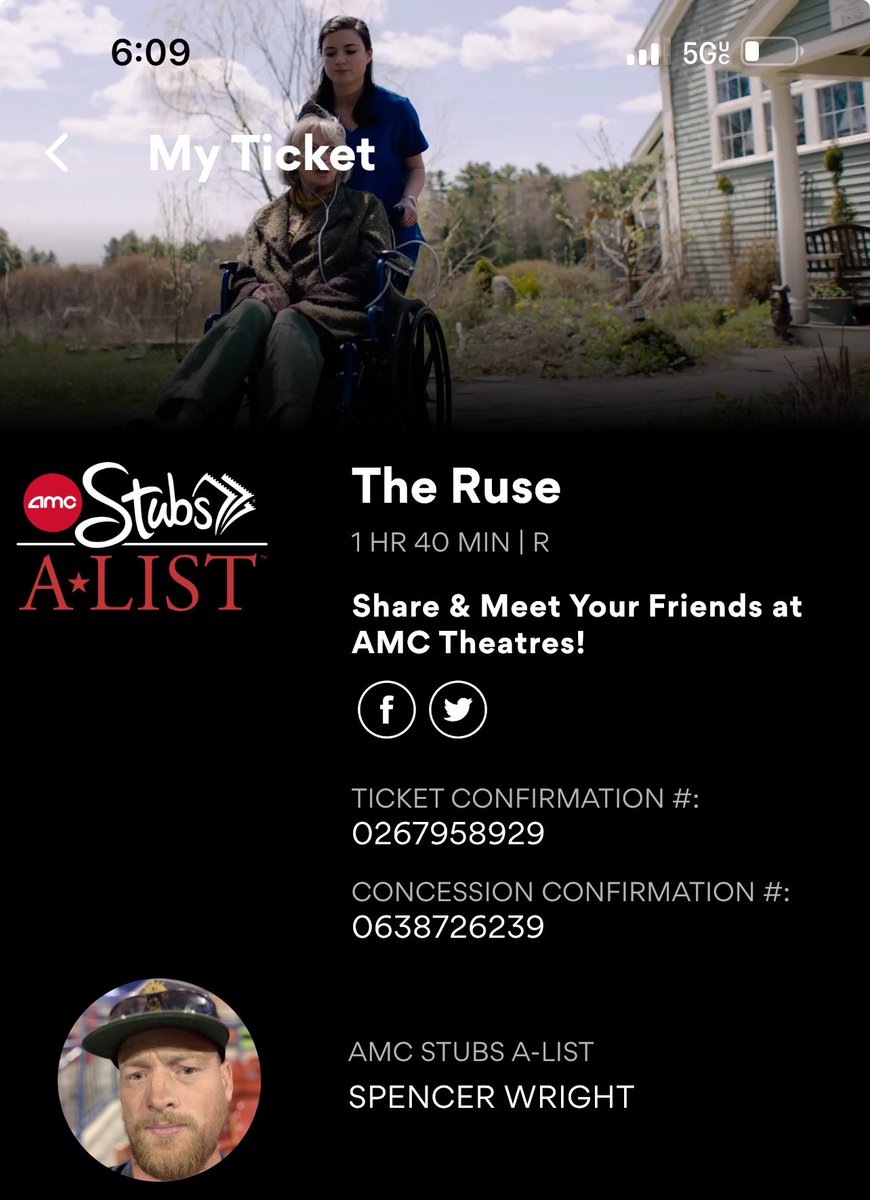 theREALwright33's tweet photo. Movie 67 of 2025 @AMCTheatres #atAMC #TheRuse No place I’d rather be on a Sunday night and I’ll be back tomorrow for #ScreenUnseen. #shareAMC @CEOAdam https://t.co/JDCBuGdFBG