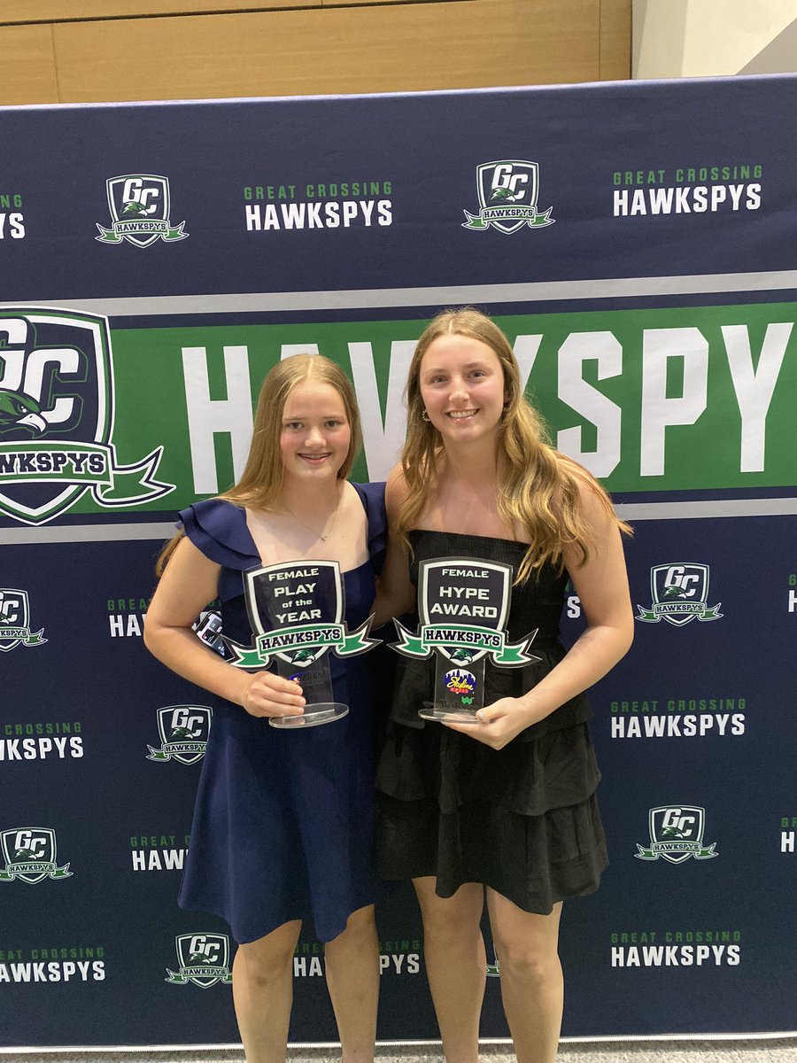 What a great night at The Hawkspy’s! Thanks to <a href="/GCHSWarhawks/">Great Crossing Athletics</a> for hosting such a great event! 
Also, big shoutout to Sam and Claire on their awards tonight!
