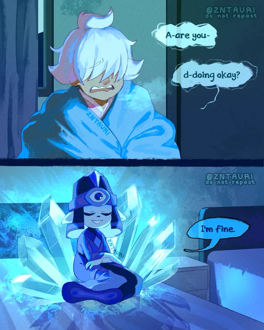 (2/2)
the other day i thought "why doesnt this artist have more art of this crossover, im starving here" and THEN i realized that artist is me lmao I'm slowly going insane fr 