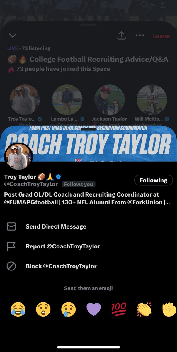 Will Goard (@will_goard_5) on Twitter photo Another great night listening to <a href="/CoachTroyTaylor/">Troy Taylor ππ</a> talk about recruitment #grindnowshinelater Another great night listening to <a href="/CoachTroyTaylor/">Troy Taylor ππ</a> talk about recruitment #grindnowshinelater