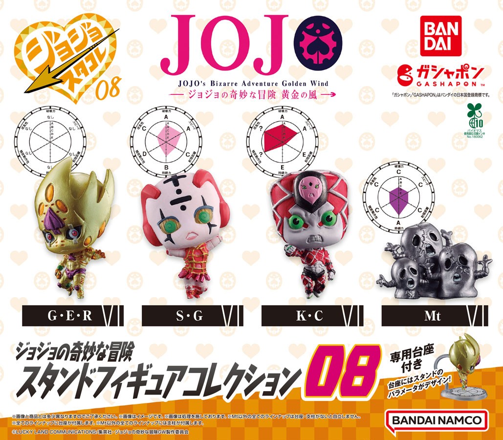 ジョジョの奇妙な冒険 5部 ジョジョコレ　スタコレ 8点セット ジョジョの奇妙な冒険 スタンドフィギュアコレクション05