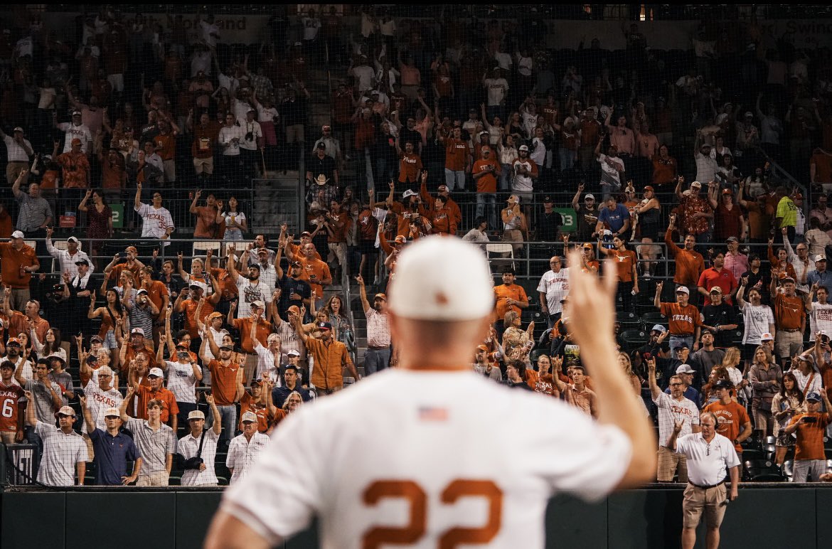 Jim Schlossnagle (@coachschloss) on Twitter photo Thanks <a href="/TexasBaseball/">Texas Baseball</a> fans for your support this regular season! More 🤘⚾️ upcoming… #HookEm #TexasFight Thanks <a href="/TexasBaseball/">Texas Baseball</a> fans for your support this regular season! More 🤘⚾️ upcoming… #HookEm #TexasFight