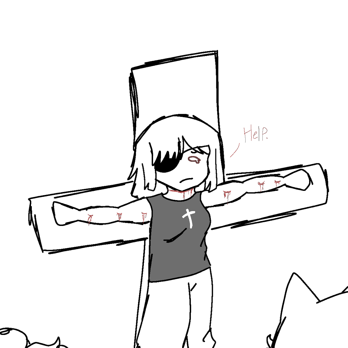 Lizz_Webo's tweet photo. #LenniArt #Limbosmp Crucifiquen a Ann🔥 @Lennie4444444 @Ann_0nima https://t.co/8wOInPu1JE