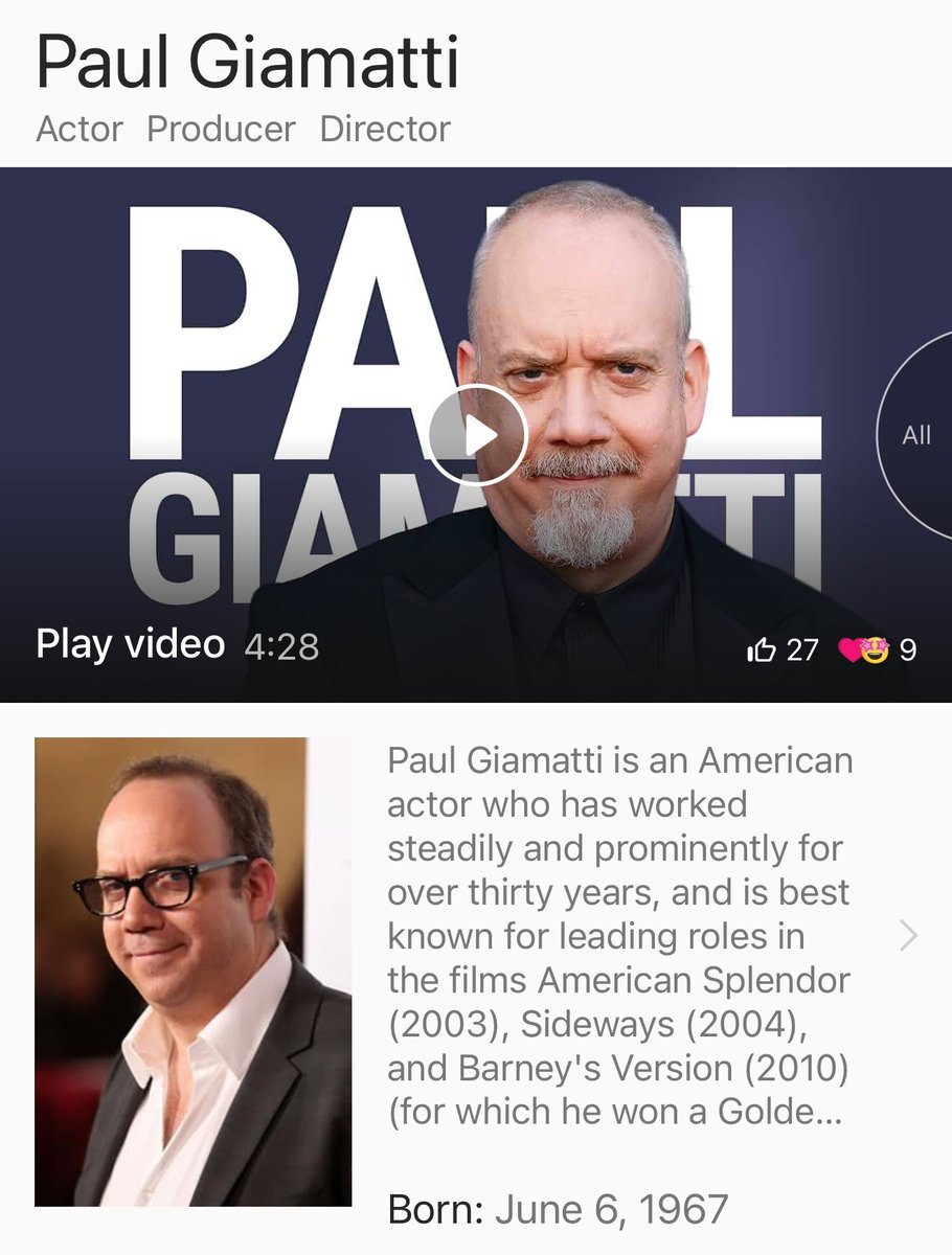 BrianConnors11's tweet photo. More wonderful work from Paul Giamatti ! Charming, intelligent, inspiring Q &amp; A ! I think I’m going to watch SIDEWAYS again tonight. Thanks to the SAG-AFTRA Foundation. Grateful 🎬 https://t.co/R39ZxGFe7n