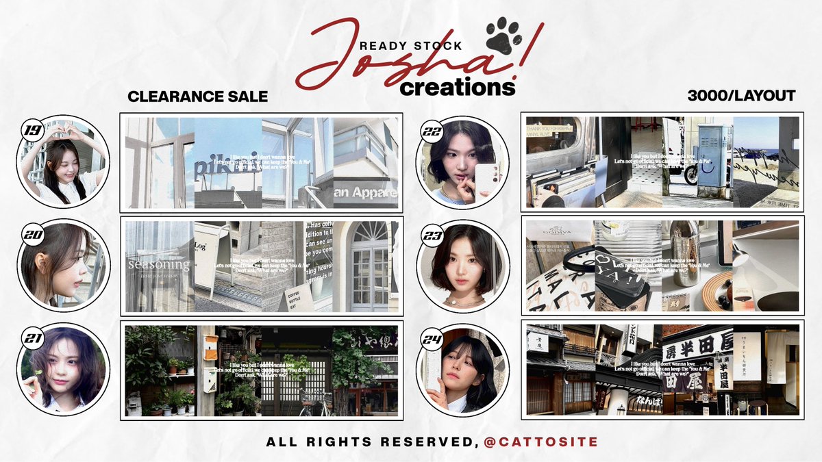 cattosite's tweet photo. Help repost! Terima kasih banyak <3 

Halo teman-timun, aku bawa 77 clearance sale layout gg bg harganya 3k/layout atau 5k/2layout (scroll ke bawah yaa), ava PNG ONLY (NO RETEXT), payment all ewallet qris! 💗🍀

Not available for sponsorship.

#zonauang #zonaba #zonabu https://t.co/hmSywEEfdv