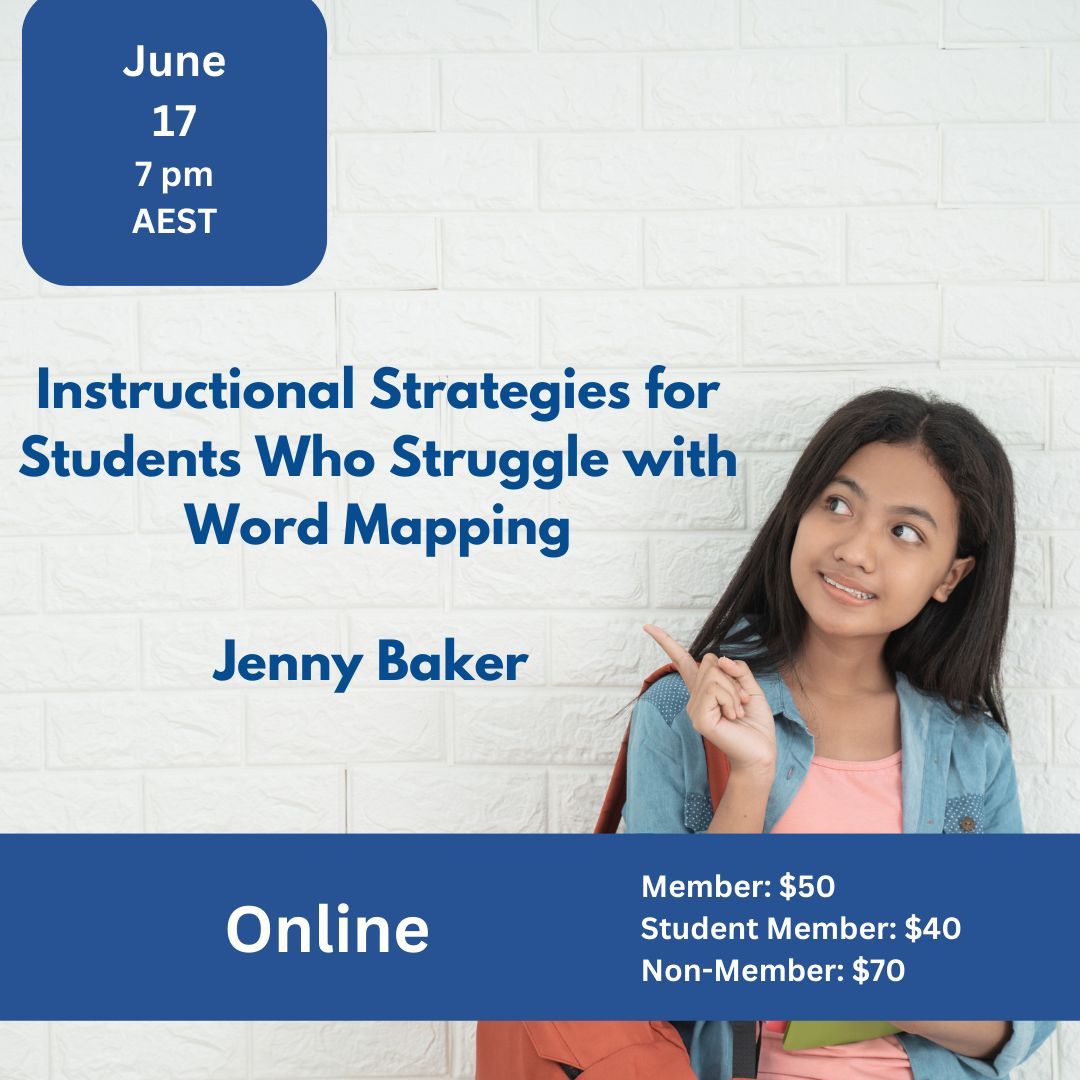 📚 New Webinar: Instructional Strategies for Students Who Struggle with Word Mapping

Discover how a Low Variance Scope &amp; Sequence + smart word selection can boost orthographic mapping &amp; reading success.

With Jenny Baker 👇 

ldaustralia.org/events/