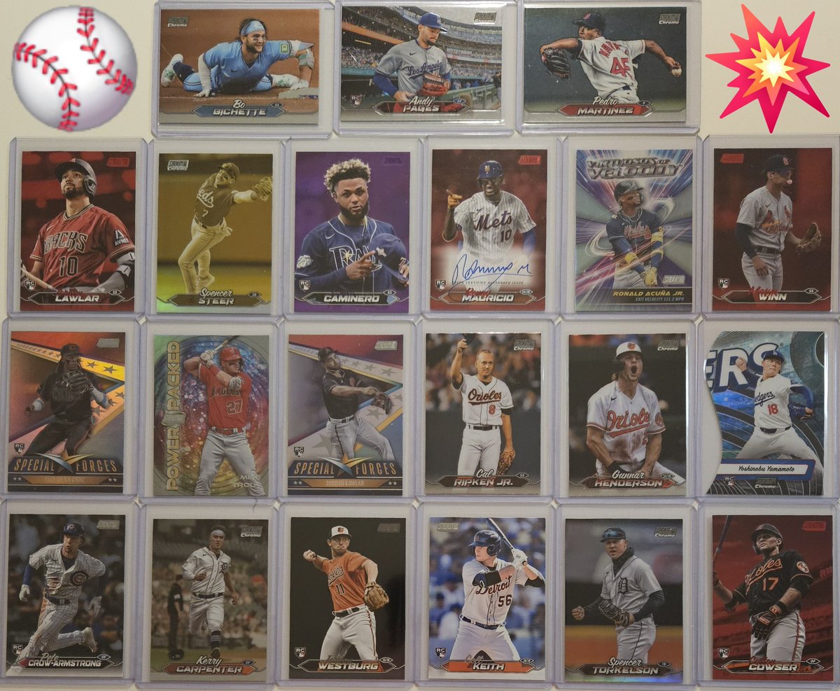 3bangerbreaks's tweet image. #Hits from the #TBBDraft for #TBBCrewElite & #TBBCrewElitePlus #Members during a 2024 #Panini + #Topps #Baseball #Mixer #Break
#TBBCrew #MLB #TBBReposts #TBBBreakCredit #TBBPoints #tradingcards #thehobby