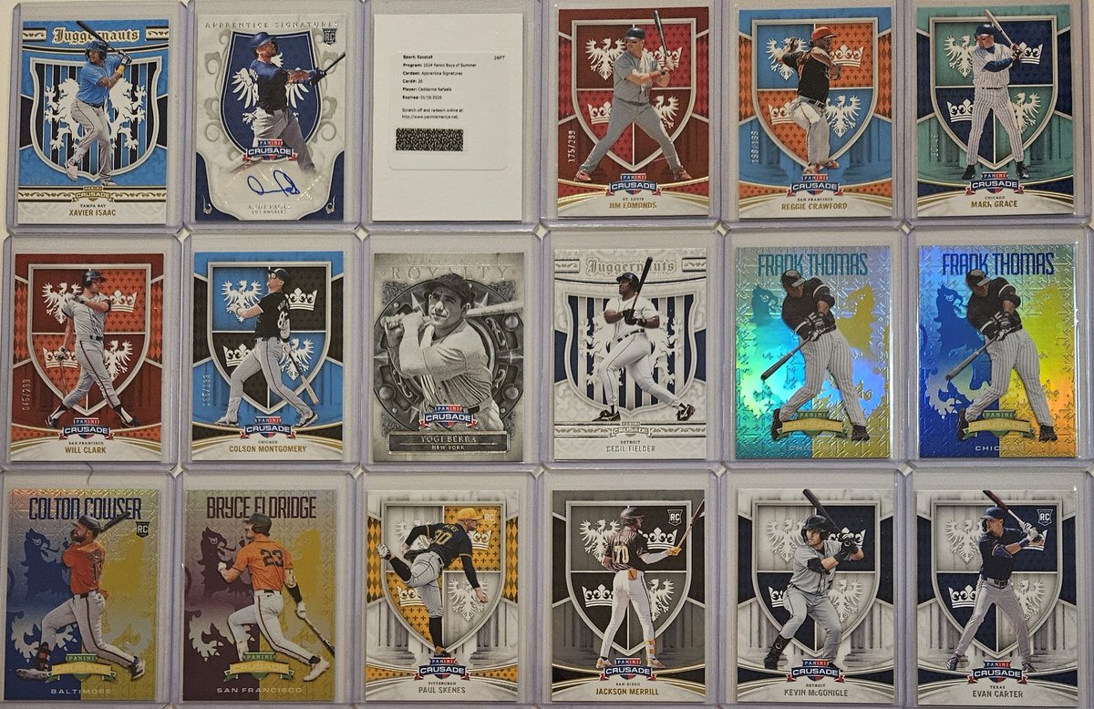 3bangerbreaks's tweet image. #Hits from the #TBBDraft for #TBBCrewElite & #TBBCrewElitePlus #Members during a 2024 #Panini + #Topps #Baseball #Mixer #Break
#TBBCrew #MLB #TBBReposts #TBBBreakCredit #TBBPoints #tradingcards #thehobby