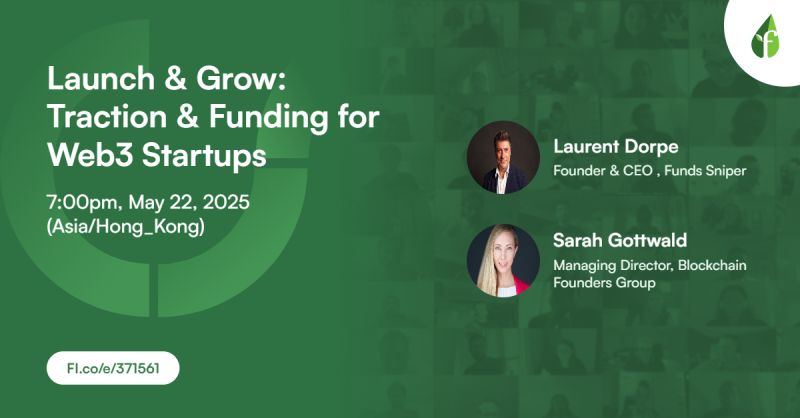foundinghk's tweet image. If you are an early stage Web3 Founder looking for support to build and grow your project, and being part of a global network of Mentors and Experts in the #Web3 and #blockchain space, join us on May 22nd, 2025, 7-8:30 pm GMT+8. @bcfounders 

Sign up at lnkd.in/gn65RH7C.