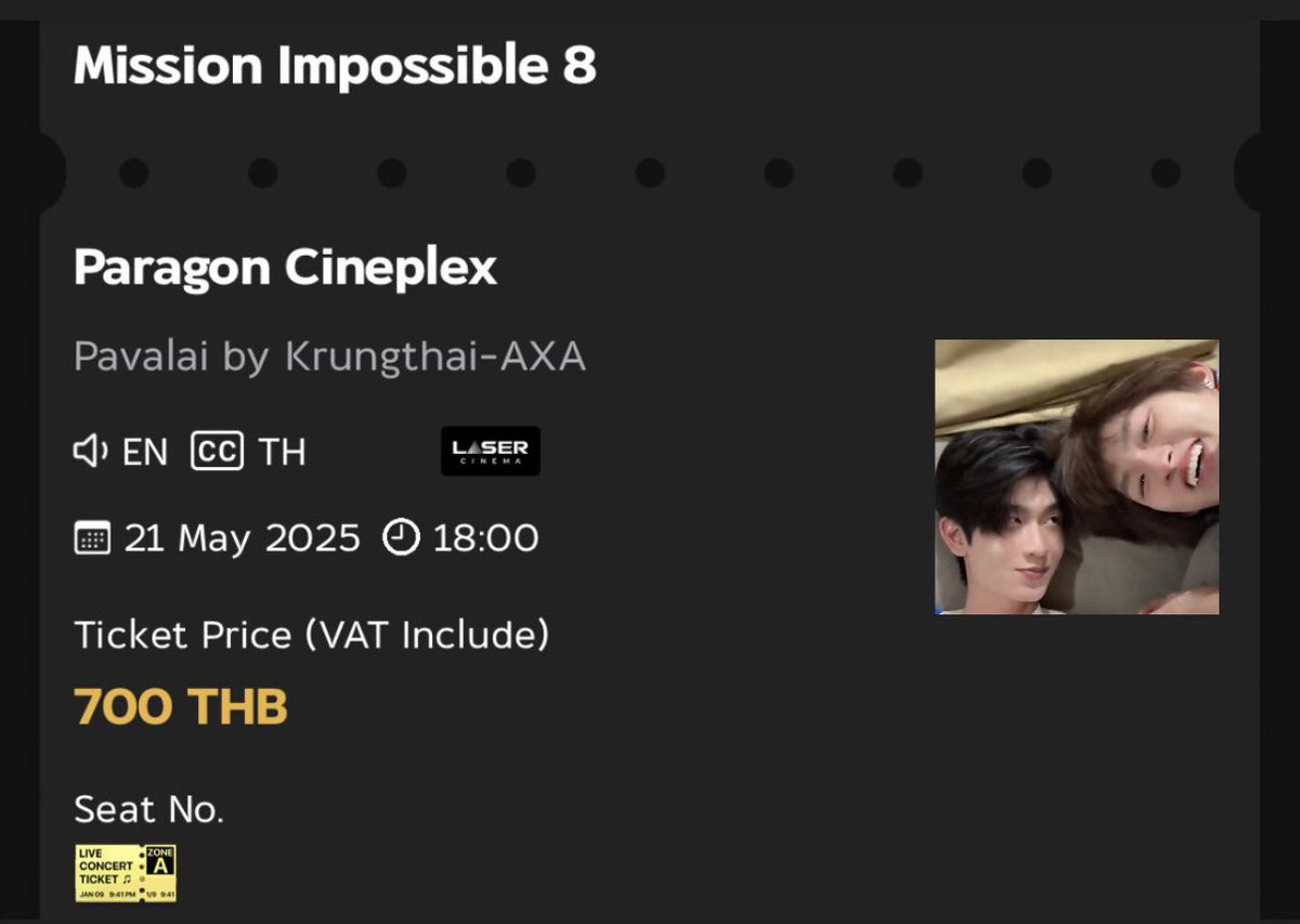🖇️ แจกบัตร🎫 ((สงวนสิทธิ์ให้ชาวปู๊น))

เรื่อง  Mission Impossible - The Final Reckoning  (รอบโทมัสก้อง วันพุธที่ 21 เวลา 18.00 น.) 1 ใบ น้า

รี+กดเฟบ ไว้ได้เยยคับ 

สุ่มคืนนี้ 21.00 น.

#เมเจอร์xโทมัสก้อง
#thomaskong #โทมัสก้อง