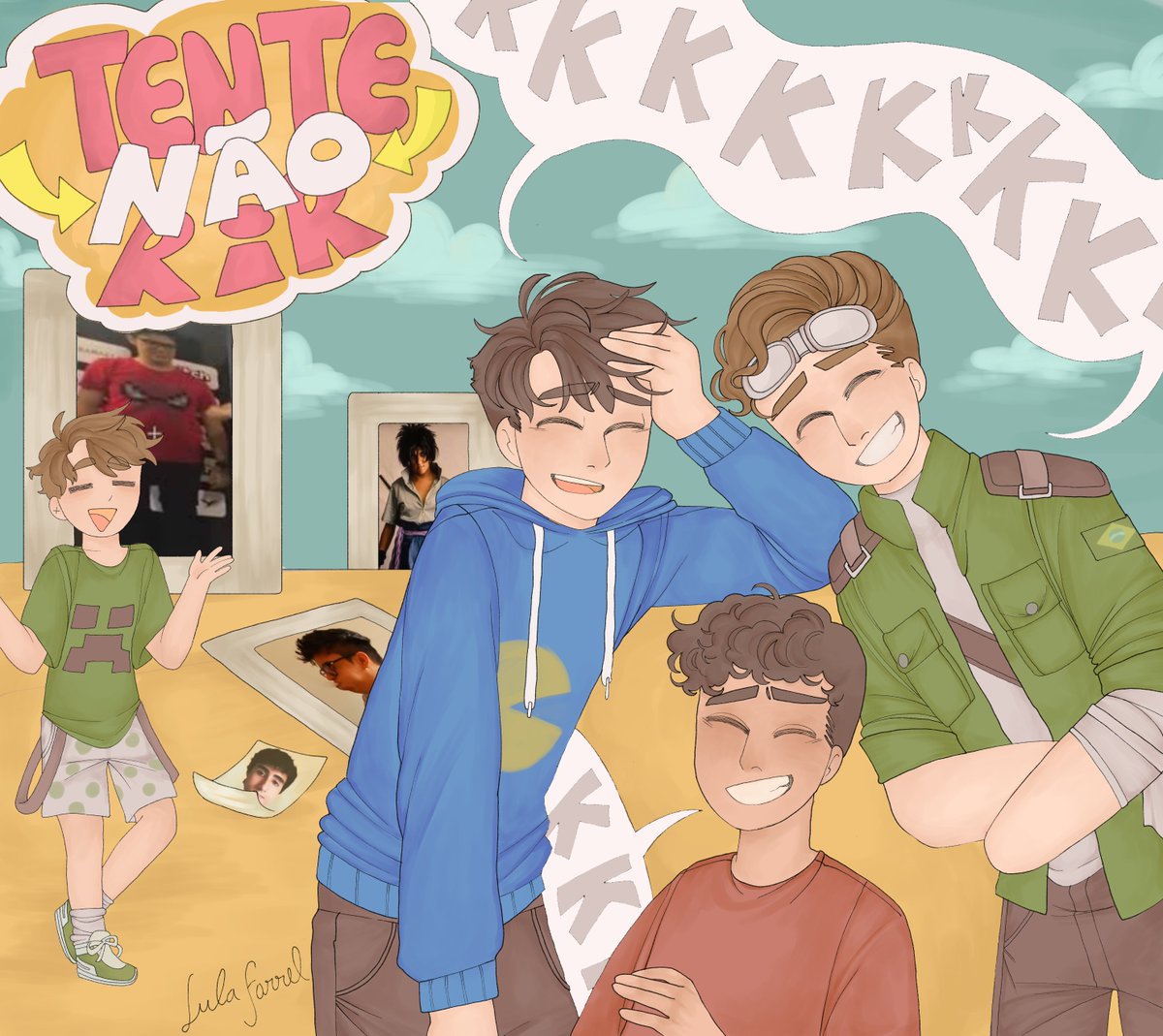 LulaMeia's tweet image. Tente não rir, TazerCraft