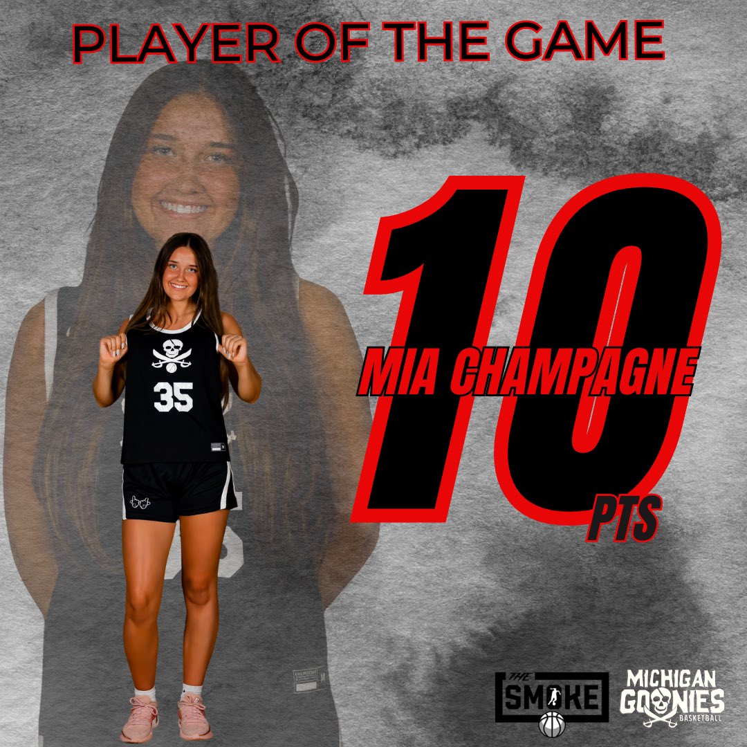 Michigan Goonies AAU (@michigangoonies) on Twitter photo 17u Girls are your 2025 <a href="/Grassrootstourn/">Grassroots Tournaments 🏀</a> The Smoke Champions‼️After defeating <a href="/Drivebball1/">West Michigan Drive Girls Basketball</a> Crosby 46-35 behind <a href="/peytonsivier/">Peyton Sivier</a> 10 Pts <a href="/Mia_Champagne35/">Mia Champagne</a> 10 <a href="/Mackr_21/">Mack Reid</a> 8 <a href="/brooklyngara/">brooklyn garavaglia</a> 7 Jailyn Houth 5 Pts <a href="/SamiThomas24/">Sami Thomas</a> 2 <a href="/Tuladzi1Allison/">Allison Tuladziecki</a> 2 #GoonieNation <a href="/coach_lumbo/">Coach Lumbo</a> <a href="/BK2THEFULLEST/">Brandon Karas</a> 17u Girls are your 2025 <a href="/Grassrootstourn/">Grassroots Tournaments 🏀</a> The Smoke Champions‼️After defeating <a href="/Drivebball1/">West Michigan Drive Girls Basketball</a> Crosby 46-35 behind <a href="/peytonsivier/">Peyton Sivier</a> 10 Pts <a href="/Mia_Champagne35/">Mia Champagne</a> 10 <a href="/Mackr_21/">Mack Reid</a> 8 <a href="/brooklyngara/">brooklyn garavaglia</a> 7 Jailyn Houth 5 Pts <a href="/SamiThomas24/">Sami Thomas</a> 2 <a href="/Tuladzi1Allison/">Allison Tuladziecki</a> 2 #GoonieNation <a href="/coach_lumbo/">Coach Lumbo</a> <a href="/BK2THEFULLEST/">Brandon Karas</a>