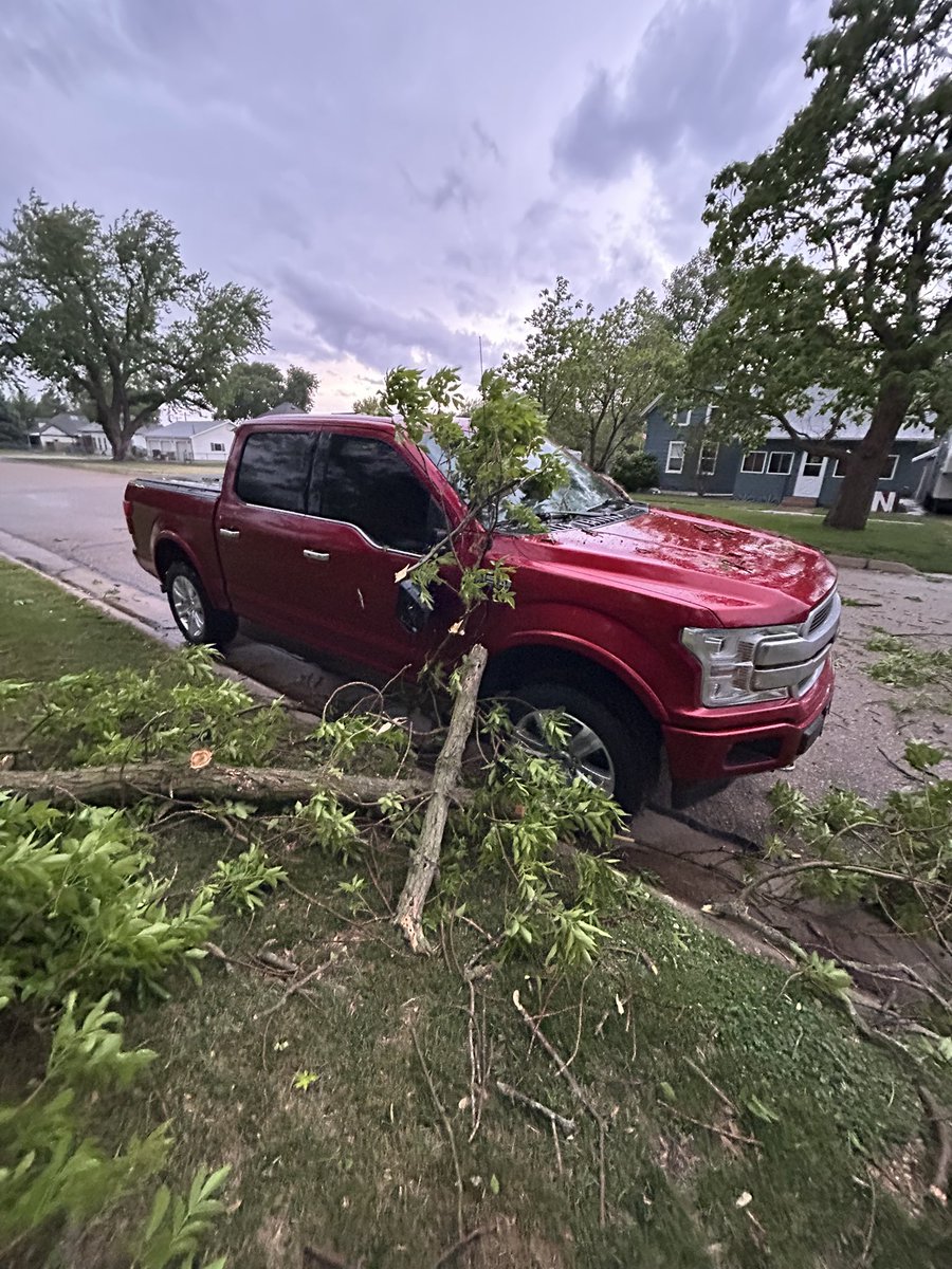 Phillips Nebraska storm…tree damage Friday, and Sunday.