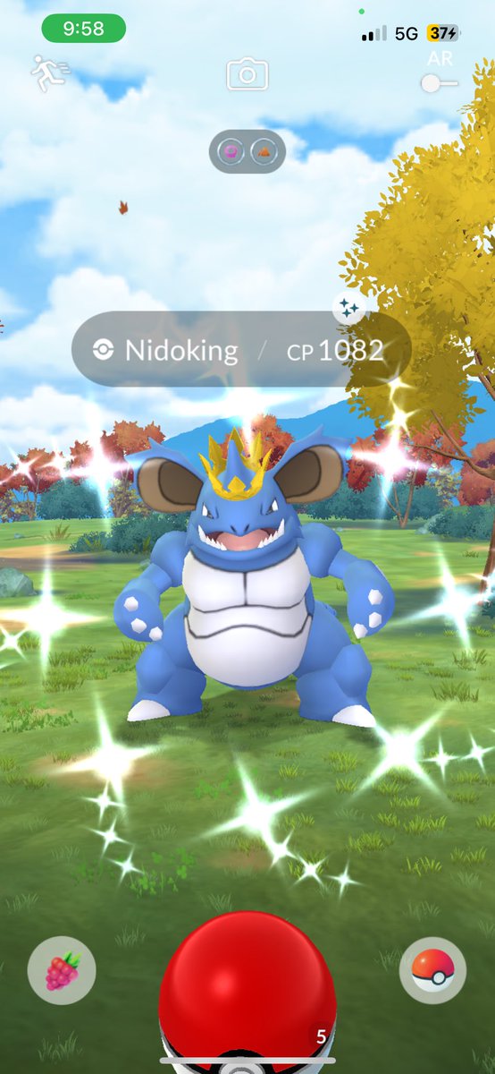 Last check was finally the shiny king to match the shiny queen! ✨