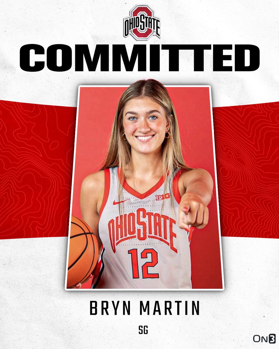 BOOM 💥

Ohio State women's basketball has landed touted 2025 SG Bryn Martin 🌰

The 6-foot Martin averaged 22.7 points per game for Springboro (Ohio) as a senior 🏀

READ: on3.com/teams/ohio-sta…